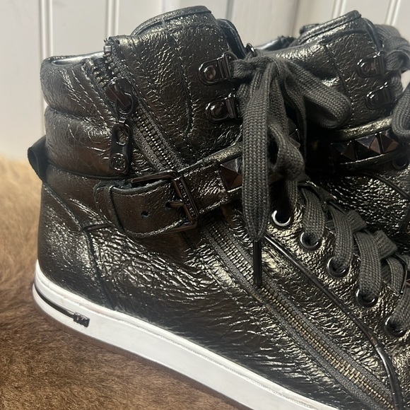 Michael Kors Glam Studded High Top Shoes 9.5 - Picture 2 of 11